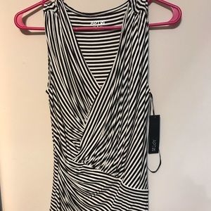 Apartment 9 black and white blouse, NWT